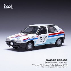 Skoda Favorit 136L 50 Bohemia Rally 1989 V. Berger - O. Jakubec IXO RAC431