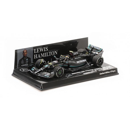 Mercedes AMG W14 E Performance 44 Lewis Hamilton F1 Bahrain 2023 Minichamps 417230144
