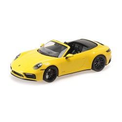 Porsche 911 Carrera 4 GTS Cabriolet 2020 Yellow Minichamps 155063030
