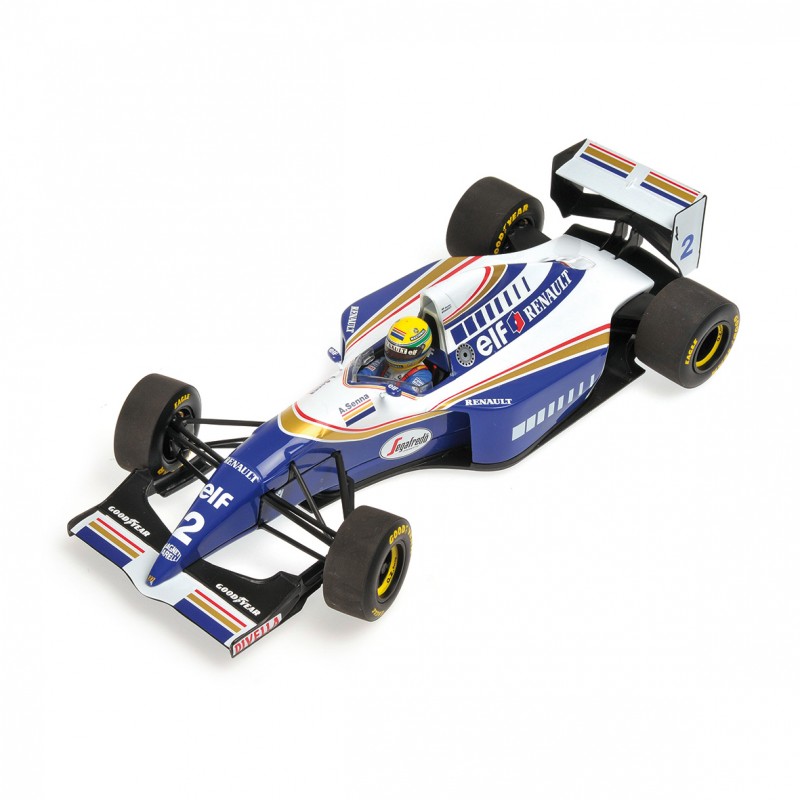 Miniature Renault F1 1/18 Minichamps Fw16 Ayrton Senna - Voiture-miniature .com