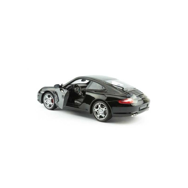 Porsche 911 / 997 Carrera S Noire 2007 Welly 18004BK - Miniatures Autos  Motos