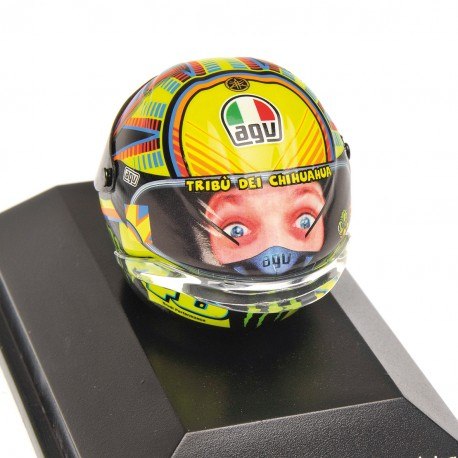 Casque 1/8 AGV Valentino Rossi Moto GP Test Sepang 2014 Minichamps 398140076
