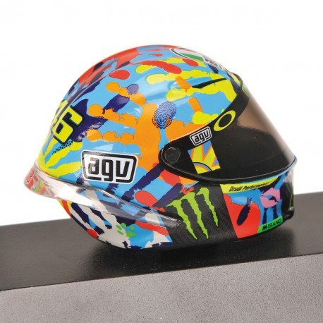 Casque 1/8 AGV Valentino Rossi Moto GP Misano 2014 Minichamps 398140096
