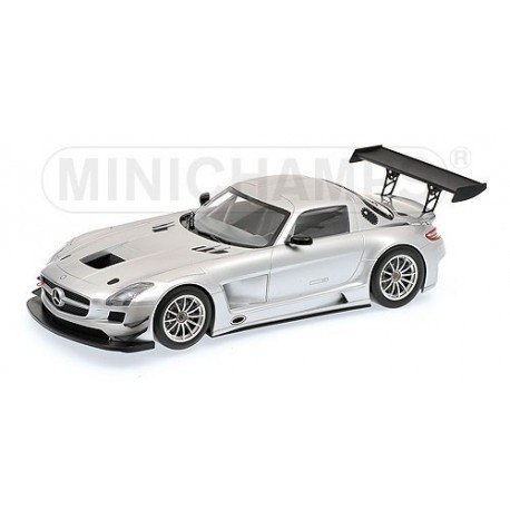 Mercedes SLS AMG GT3 de route 2011 Argent Silver Minichamps 151113100