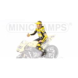 MINICHAMPS 312 049046 SITTING FIGURE Valentino ROSSI MotoGP 2004 1:12th scale 