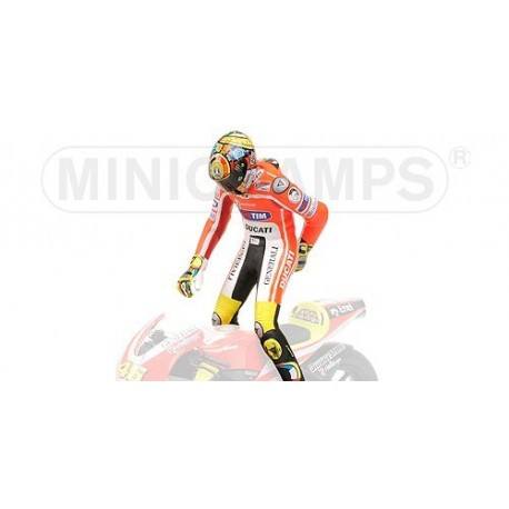 Figurine 1/12 Valentino Rossi Moto GP 2011 Pulling on pants Minichamps 312110146