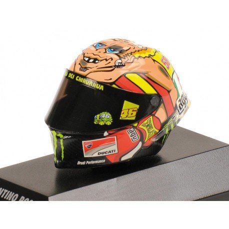 Casque 1/8 AGV Valentino Rossi Moto GP Misano 2012 Minichamps 398120096
