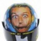 Casque 1/2 AGV Valentino Rossi Moto GP Mugello 2008 Minichamps 328080076