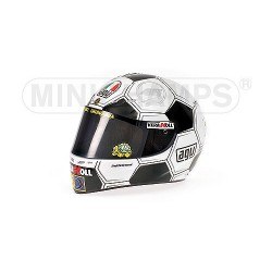 Casque 1/2 AGV Valentino Rossi Moto GP Barcelone 2008 Minichamps 328080086