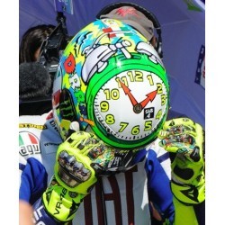 Casque 1/2 AGV Valentino Rossi Moto GP Misano 2010 Minichamps 328100056