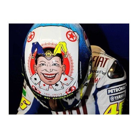 Casque 1/2 AGV Valentino Rossi Moto GP Mugello 2010 Minichamps 328100076