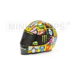 Casque 1/2 AGV Valentino Rossi Moto GP Laguna Seca 2010 Minichamps 328100096