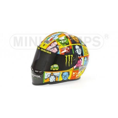 Casque 1/2 AGV Valentino Rossi Moto GP Laguna Seca 2010 Minichamps 328100096