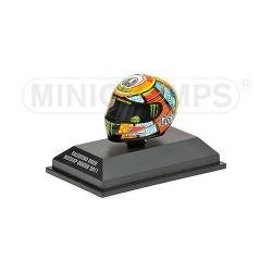 Casque 1/2 AGV Valentino Rossi Moto GP Qatar 2011 Minichamps 328110056
