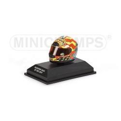 Vitrine mini casque F1 Formule 1 MotoGP de collection acajou et acrylique