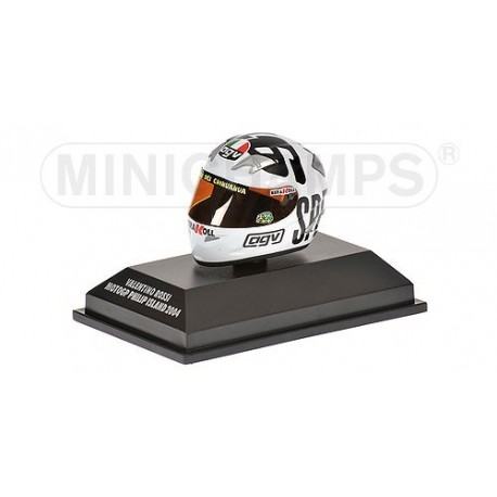 Casque 1/8 AGV Valentino Rossi Moto GP Philip Island 2004 Minichamps 397040096