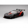 Aston Martin Vulcan noire matt avec bandes rouges Truescale TS0145