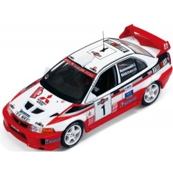 Mitsubishi Lancer Evo V 1 WRC Sanremo 1998 Makinen Mannisenmaki IXO RAM521