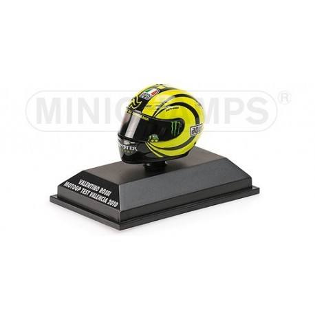 Casque 1/8 AGV Valentino Rossi Moto GP Ducati Test Valencia 2010 Minichamps 398100066