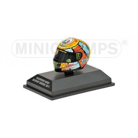 Casque 1/8 AGV Valentino Rossi Moto GP Qatar 2011 Minichamps 398110056