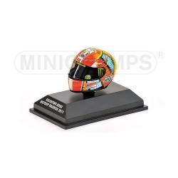 Casque 1/8 AGV Valentino Rossi Moto GP Valencia 2011 Minichamps 398110066
