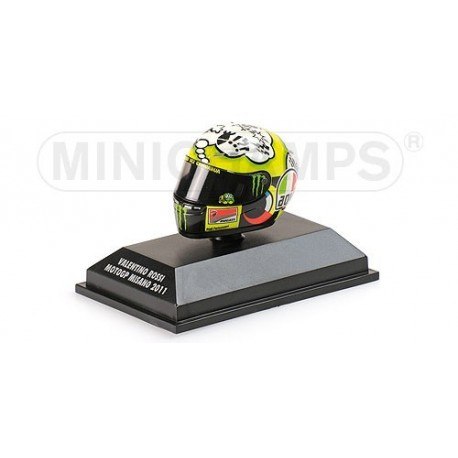 Casque 1/8 AGV Valentino Rossi Moto GP Misano 2011 Minichamps 398110076