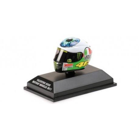 Casque 1/8 AGV Valentino Rossi Moto GP Mugello 2011 Minichamps 398110086