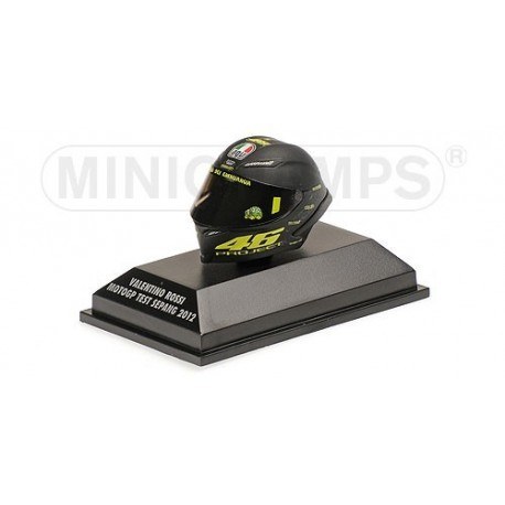 Casque 1/8 AGV Valentino Rossi Moto GP Test Sepang 2012 Minichamps 398120076