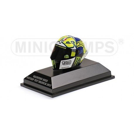Casque 1/8 AGV Valentino Rossi Moto GP Test Valencia 2013 Minichamps 398130086