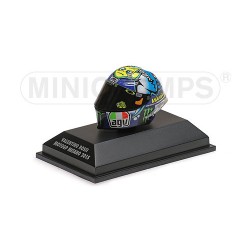 Casque 1/8 AGV Valentino Rossi Moto GP Misano 2015 Minichamps 398150096