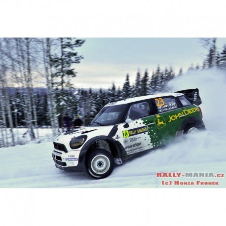 Mini John Cooper Works 23 WRC Rallye de Suède 2013 Nikara Kalliolepo IXO RAM547