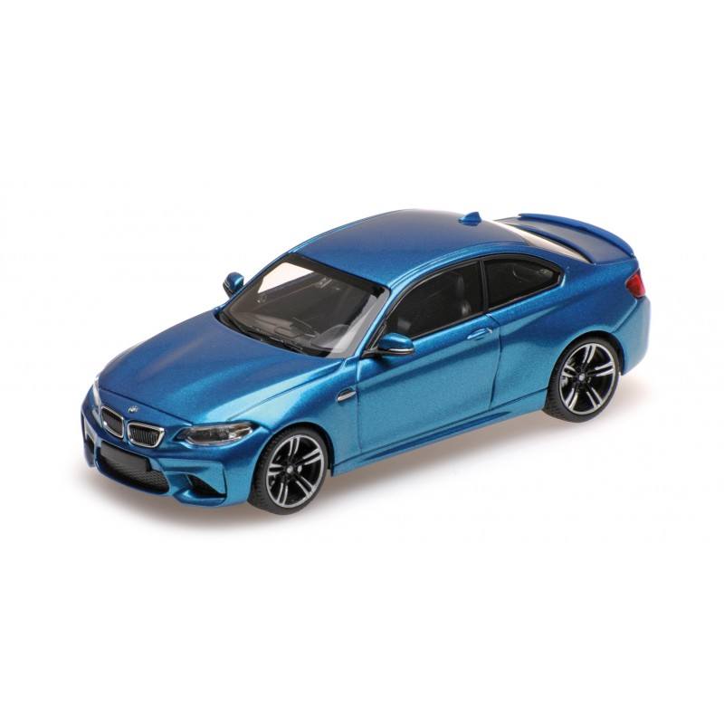BMW M2 2016 Bleue Minichamps 410026100 - Miniatures Autos Motos