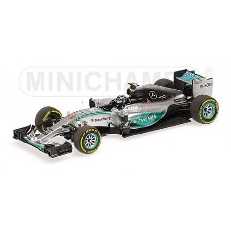 Mercedes W06 Hybrid F1 Monaco 2015 Nico Rosberg Minichamps 417150106