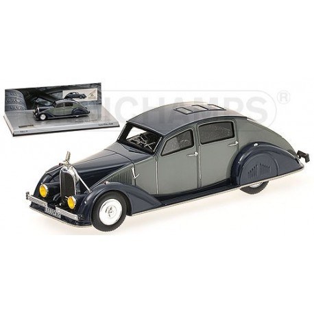Voisin C25 Aerodyne 1934 Grise Bleue Minichamps 437119160