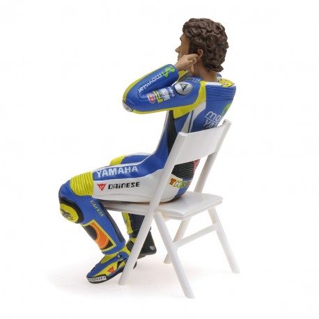 Figurine Minichamps Valentino Rossi GP 500 2001 - Échelle 1/12 - Assise - Neuf Sous Boîte