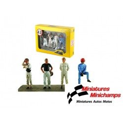 Figurines 1/43 Set of 4 Drivers LeMans Miniatures LMCOFLM143001