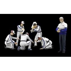 F1 Pit Crew Figurines 1/18 Team Tyrrell 1976 Truescale 12AC12