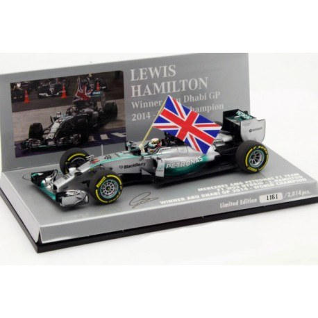 Mercedes F1 W05 F1 Abu Dhabi 2014 Lewis Hamilton Minichamps 410140544
