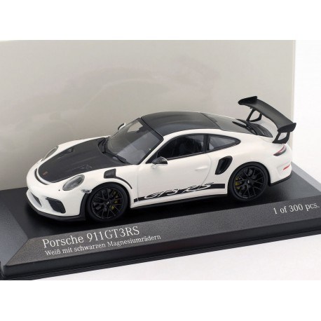 Porsche 911 GT3 RS 2018 White Black Minichamps 413067033