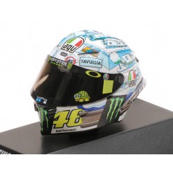 Casque 1/8 AGV Valentino Rossi Moto GP Test Sepang 2017 Minichamps 399170076