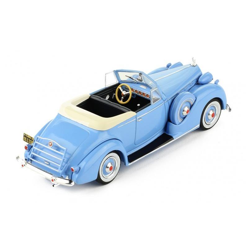 PACKARD Victoria Convertible 1938 Light Blue Scale model car 1:43