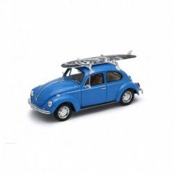 Volkswagen Beetle Surfboard 1972 Blue Welly WEL22436SB