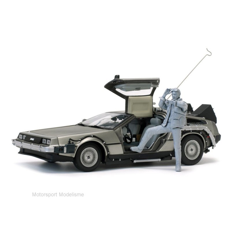 Vitesse Delorean DMC12 Retour vers le futur avec figurine Marty McFly  (2716) - Alphamodels