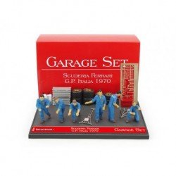 Scuderia Ferrari Garage Set F1 Monza 1970 Brumm GS04
