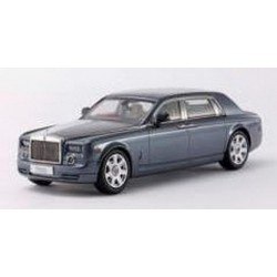 Rolls Royce Phantom Extende Wheel Base with alloy rims high end series 2012 luna blue/silver Kyosho KYO5542LBL