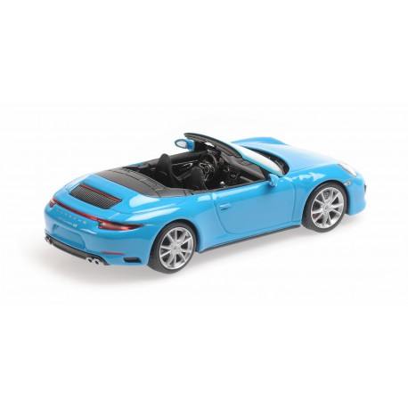 Porsche 911 991.2 Carrera 4 S Cabriolet 2017 Blue Minichamps 410067232