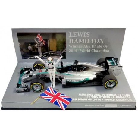 Mercedes F1 W05 F1 Abu Dhabi 2014 Lewis Hamilton Minichamps 410140644