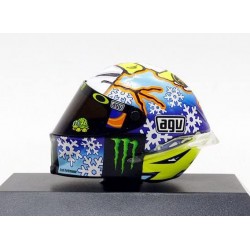 Casque 1/8 AGV Valentino Rossi Moto GP Test Sepang 2016 Minichamps 398160076