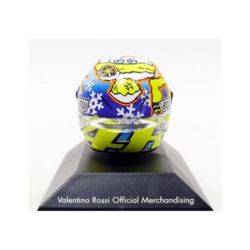 MINICHAMPS 398160076 AGV Casque Valentino Rossi test MOTOGP SEPANG 1:8 NOUVEAU & NEUF dans sa boîte 