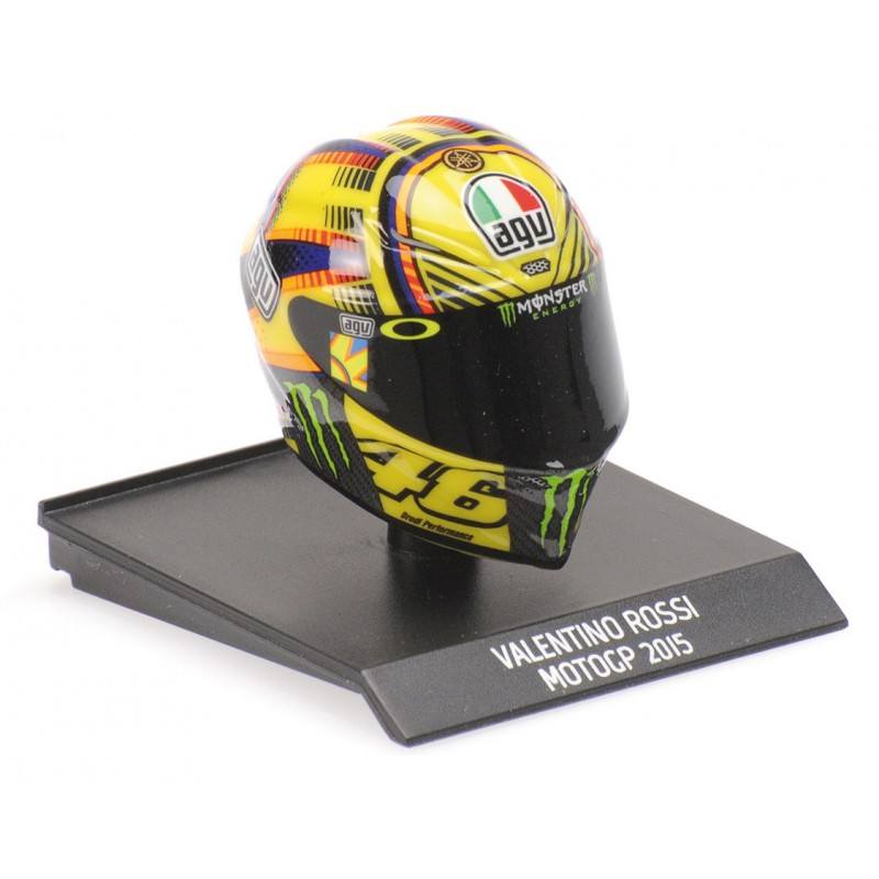 Casque Helmet AVG 1 10 Valentino Rossi Moto GP 2015 Minichamps